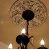 Faux Medallion with Blackened Chandlier